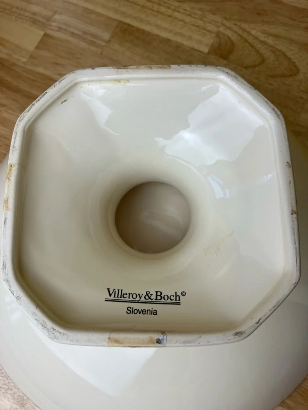 Villeroy & Boch Pedestal Bowl Fresh Herbs Ceramic Footed Platter